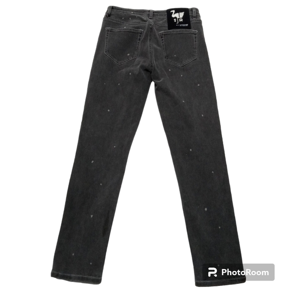 SR VS Sandrine Rose - The Virgin Label Polka Jeans - Grey Black Size 27 - Picture 8 of 10